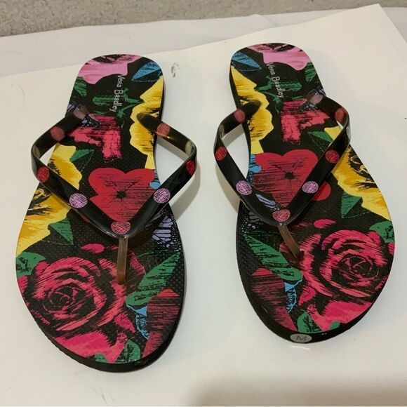 NWT Vera Bradley Havana Rose Small Flip Flops 7/8 - Picture 2 of 7